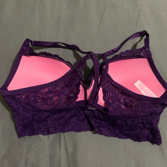 Women's Purple Lace Bralette - Picture 2 of 3